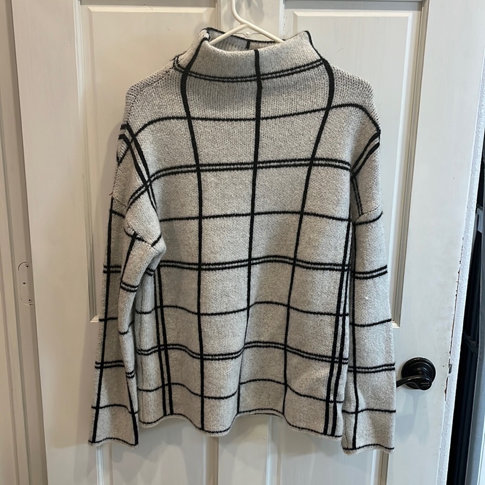 Christian Siriano Checkered Sweater